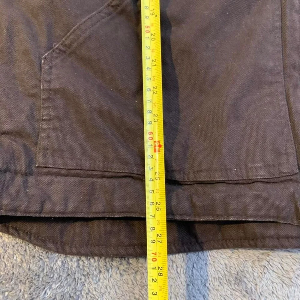 Brown Carhartt Like Blanket‎ lined Workwear hooded jacket